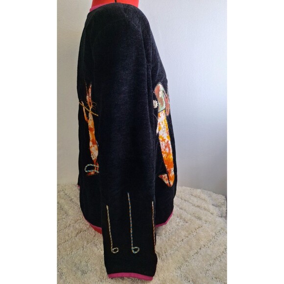 PURRIN ISLAND SPORTSWEAR Funny Cat Theme Blazer Jacket Women's XL Novelty Cat's - Picture 6 of 16